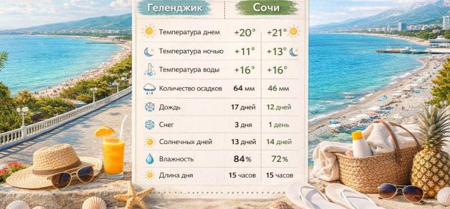 Сравниваем Сочи и Геленджик на майские — где лучше?